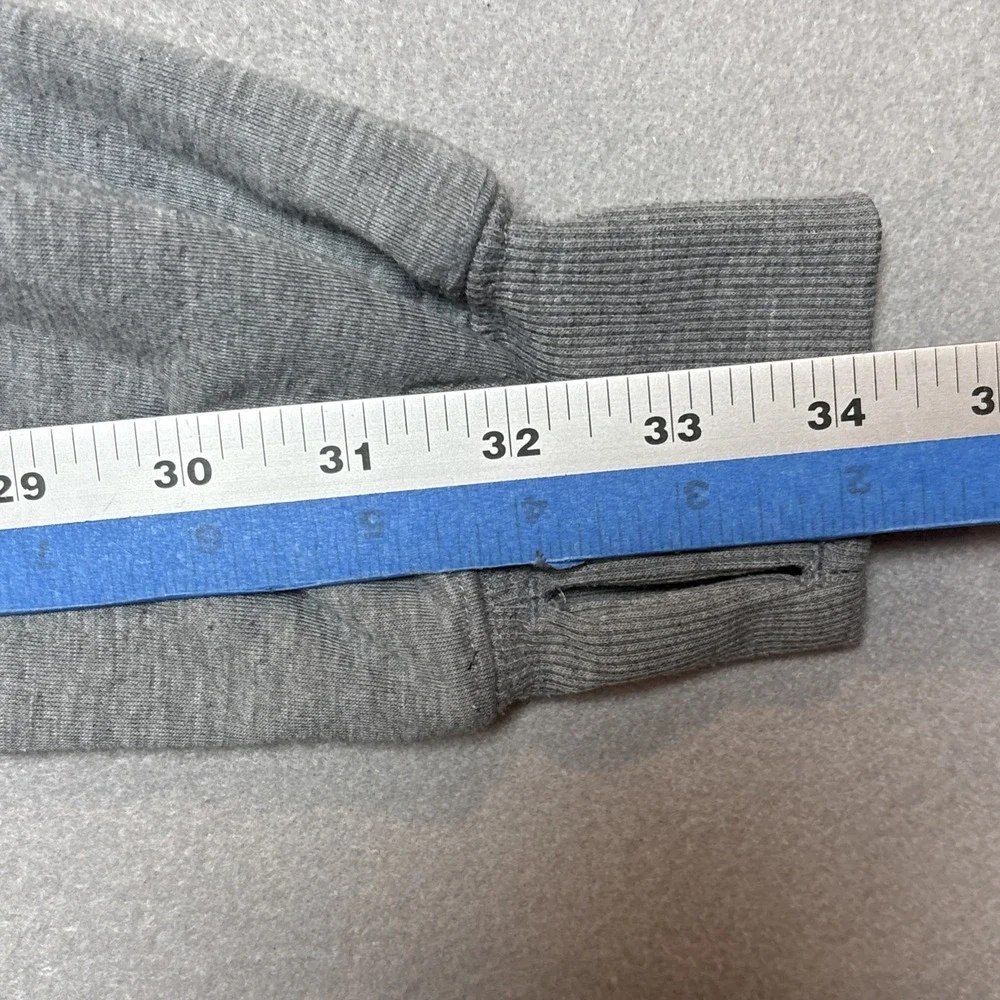 DC Shoes Hoodie Small Gray Heather Fleece‎ Inside Logo Sweatshirt